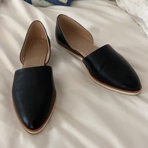 Black tan and white loafers, worn once